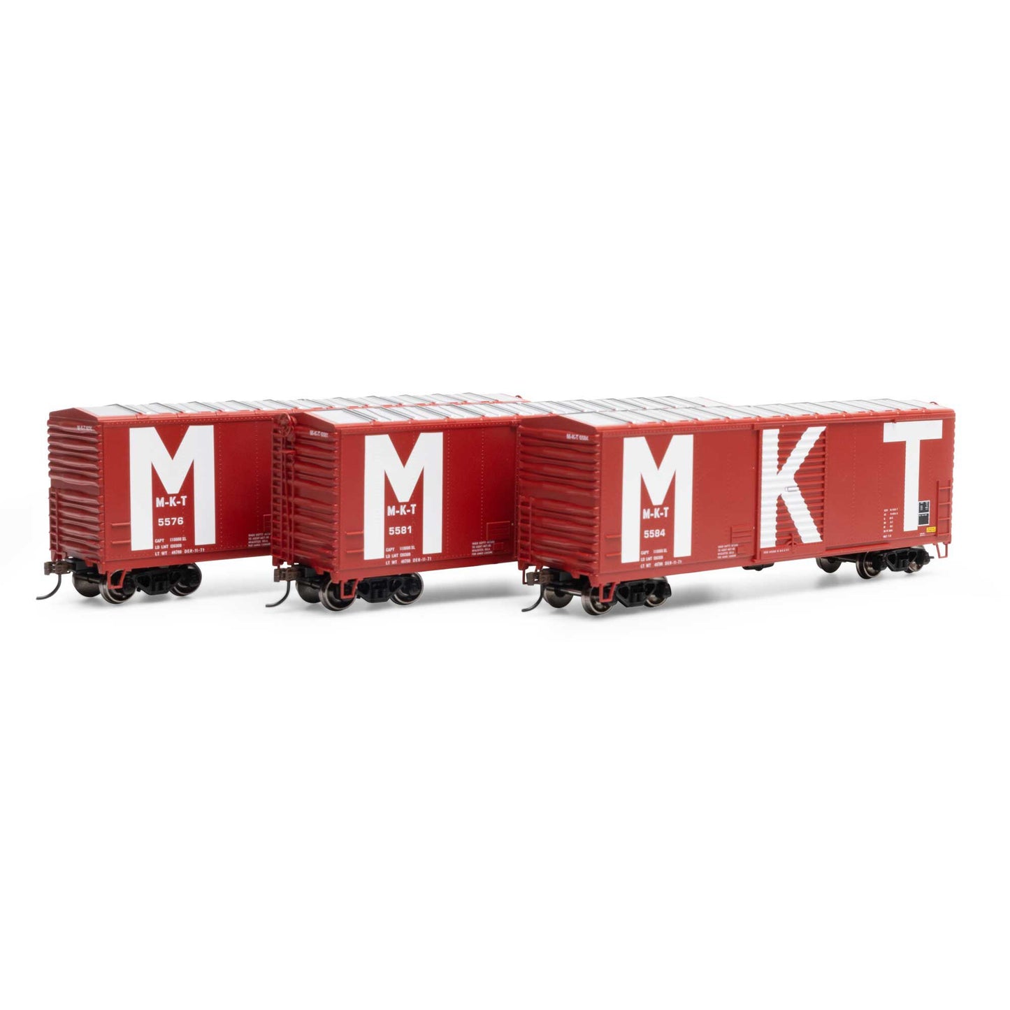 HO 40' Modern Box Car MKT #5576 #5581 #5584 (ATH69450)