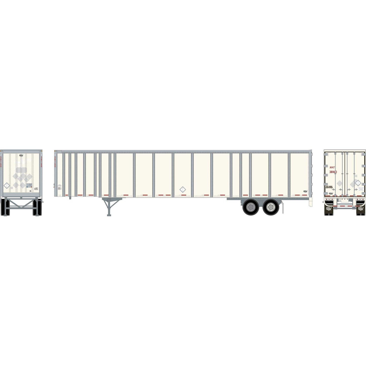 HO 53' Wabash Plate Trailer, Owner/Operator #F38160 (ATH72828)