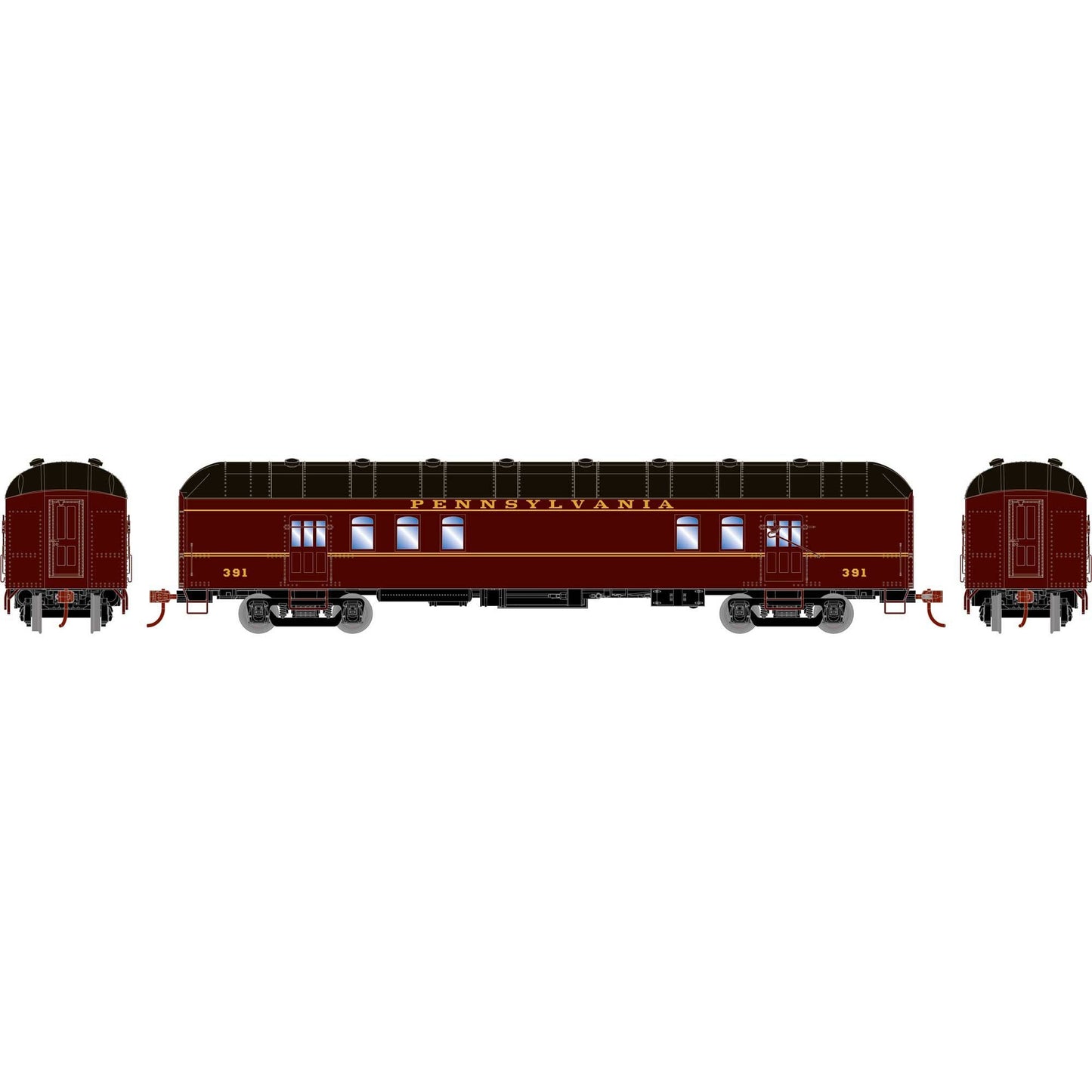 HO RTR Arch Roof Harriman RPO PRR #391 (ATH73029)