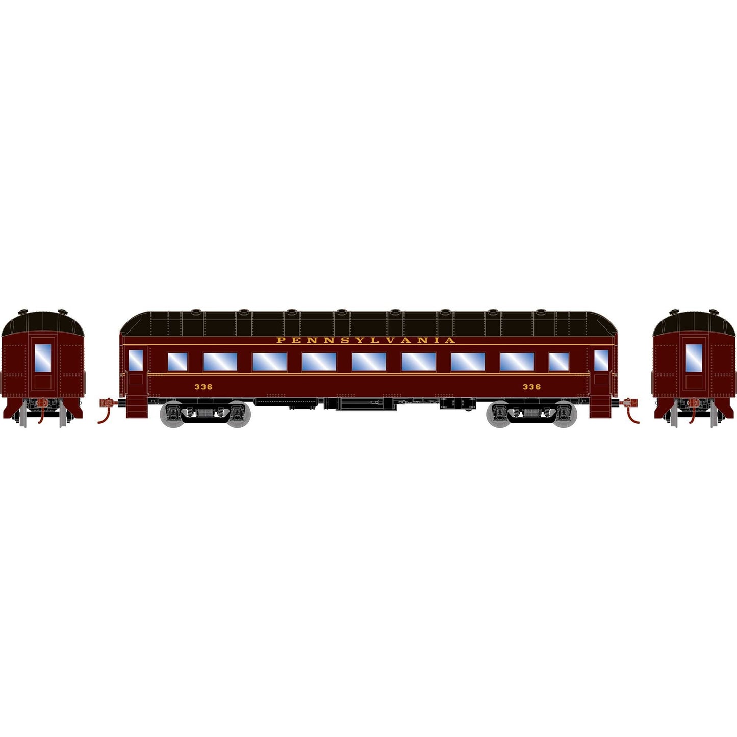HO RTR Arch Roof Coach PRR #336 (ATH73030)