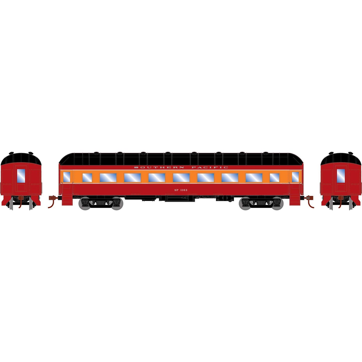 HO RTR Arch Roof Coach SP #1163 (ATH73036)