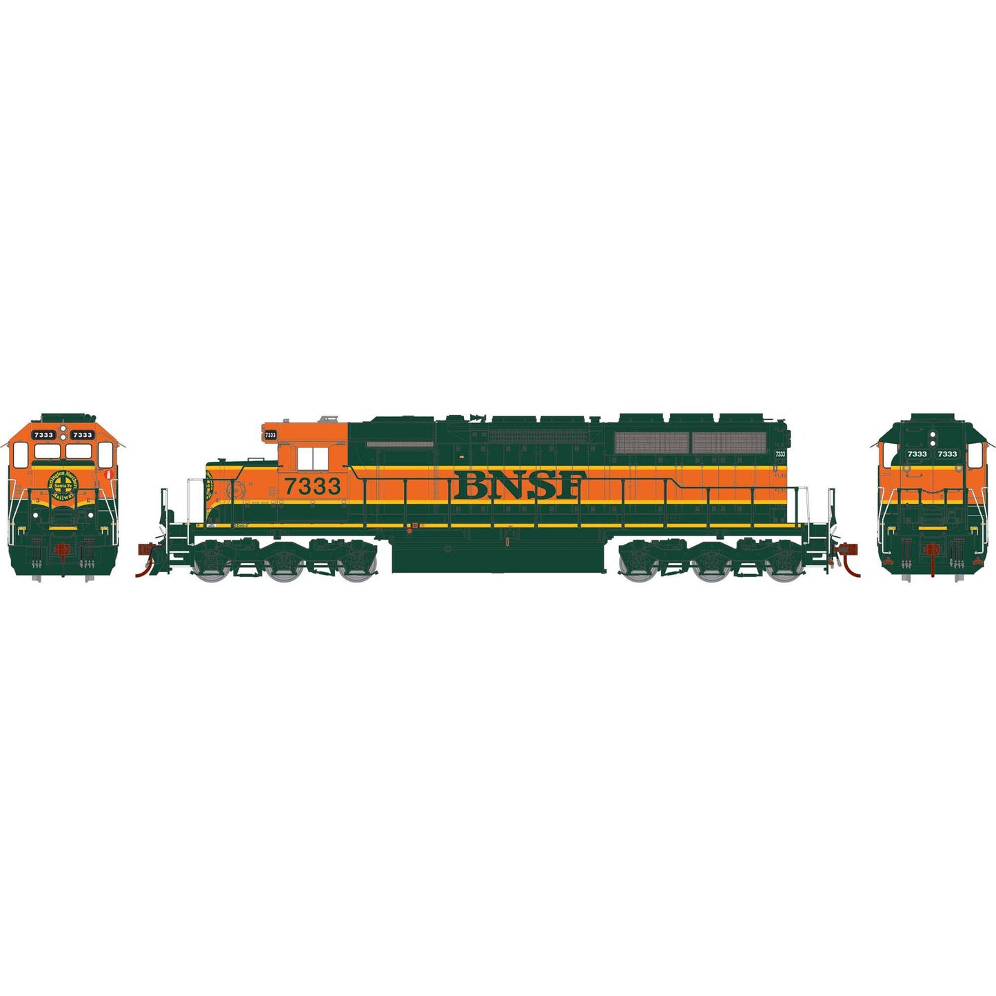 HO SD40-2 Locomotive BNSF Rebuilt #7333 (ATH73631)