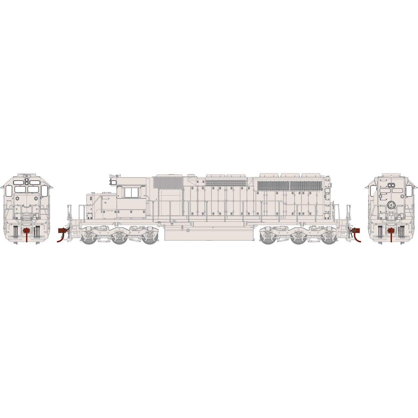 HO SD40 Locomotive Undecorated (ATH73647)