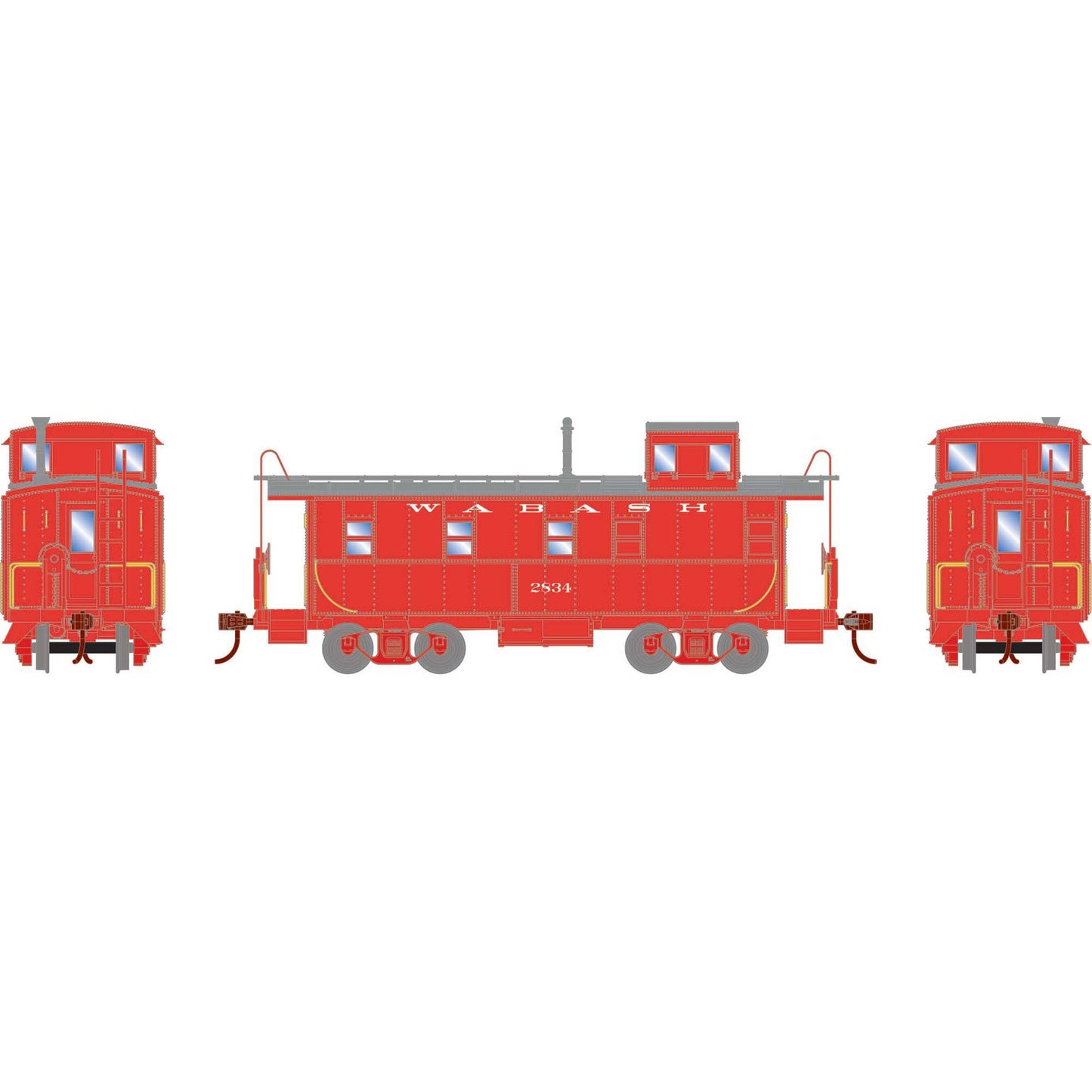 HO Cupola Caboose Wabash #2834 (ATH74033)
