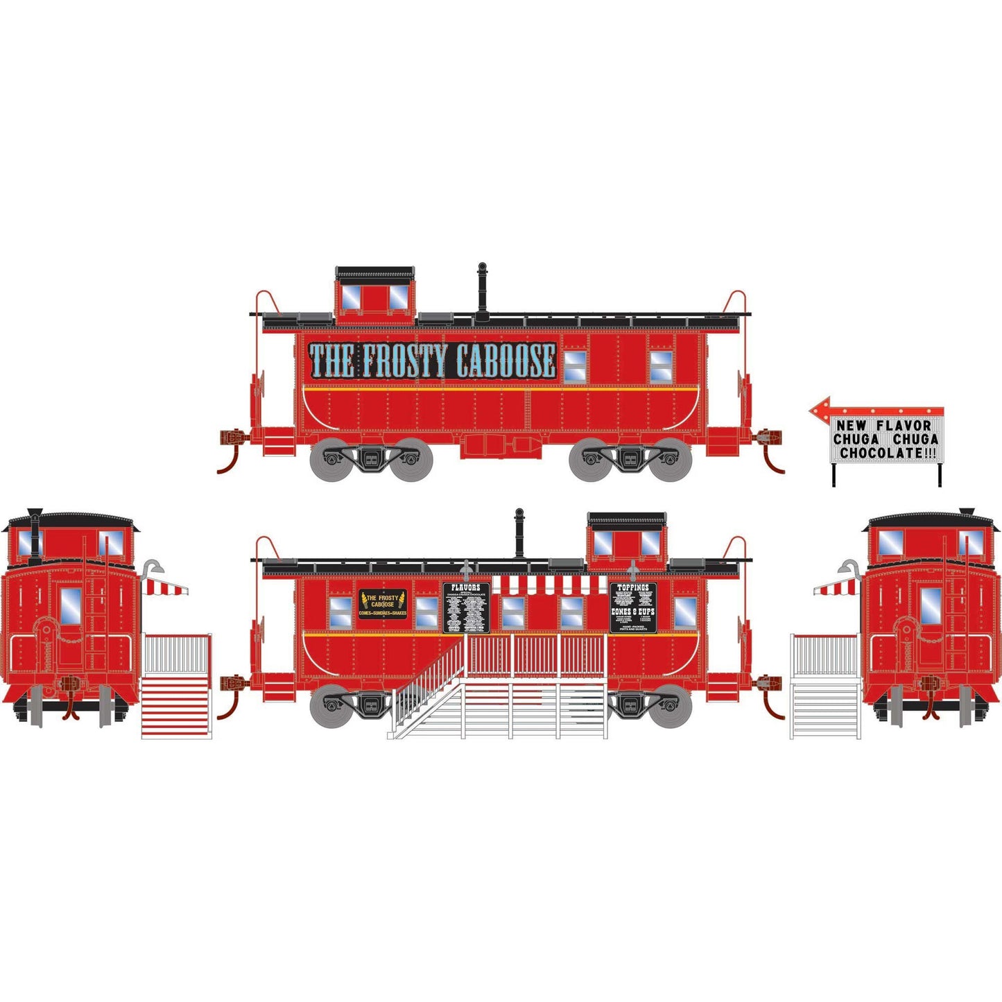 HO Concession Caboose The Frosty Caboose (ATH74039)