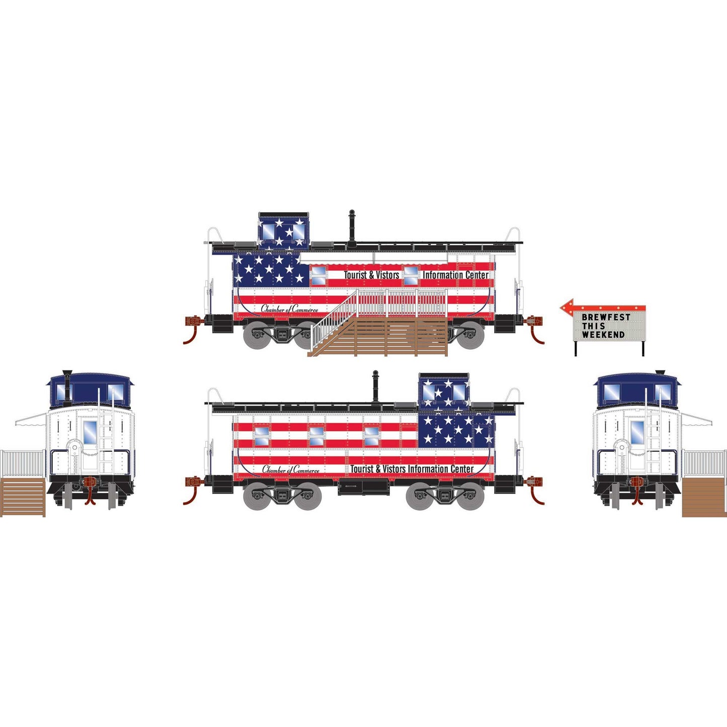 HO Concession Caboose Chamber of Commerce (ATH74042)