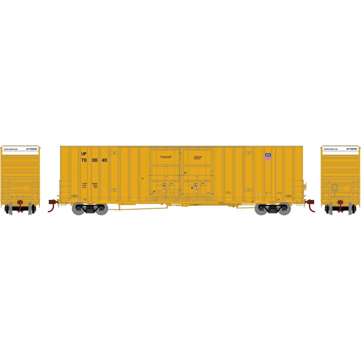 HO 60' Gunderson Boxcar Union Pacific #700040 (ATH75312)
