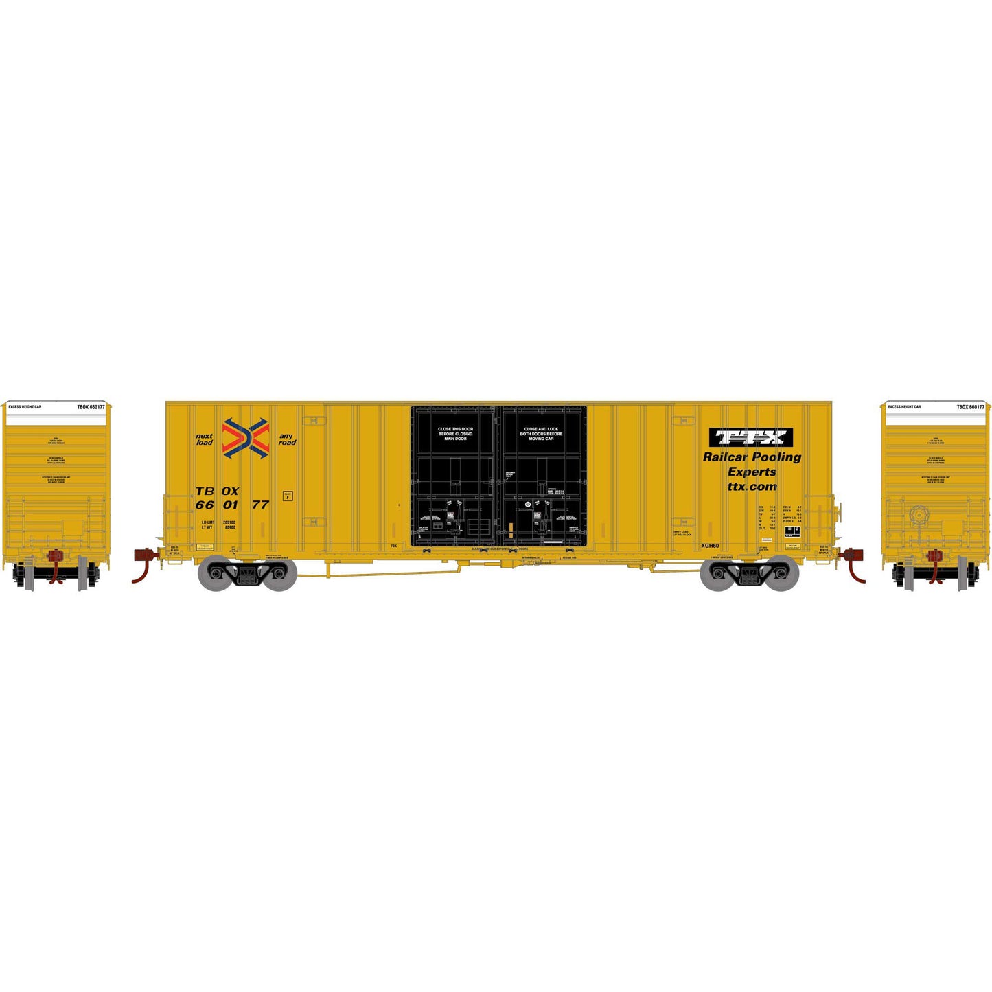HO 60' Gunderson Box TBOX #660177 (ATH75327)