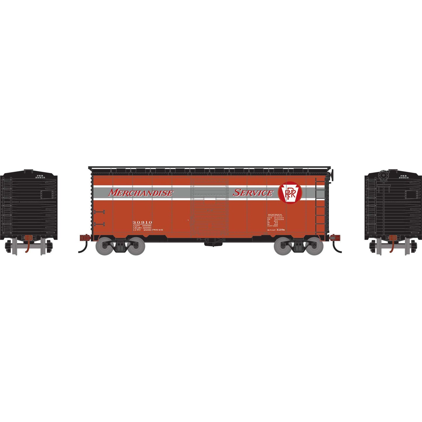 HO 40' Youngstown Door Box PRR #30910 (ATH75343)