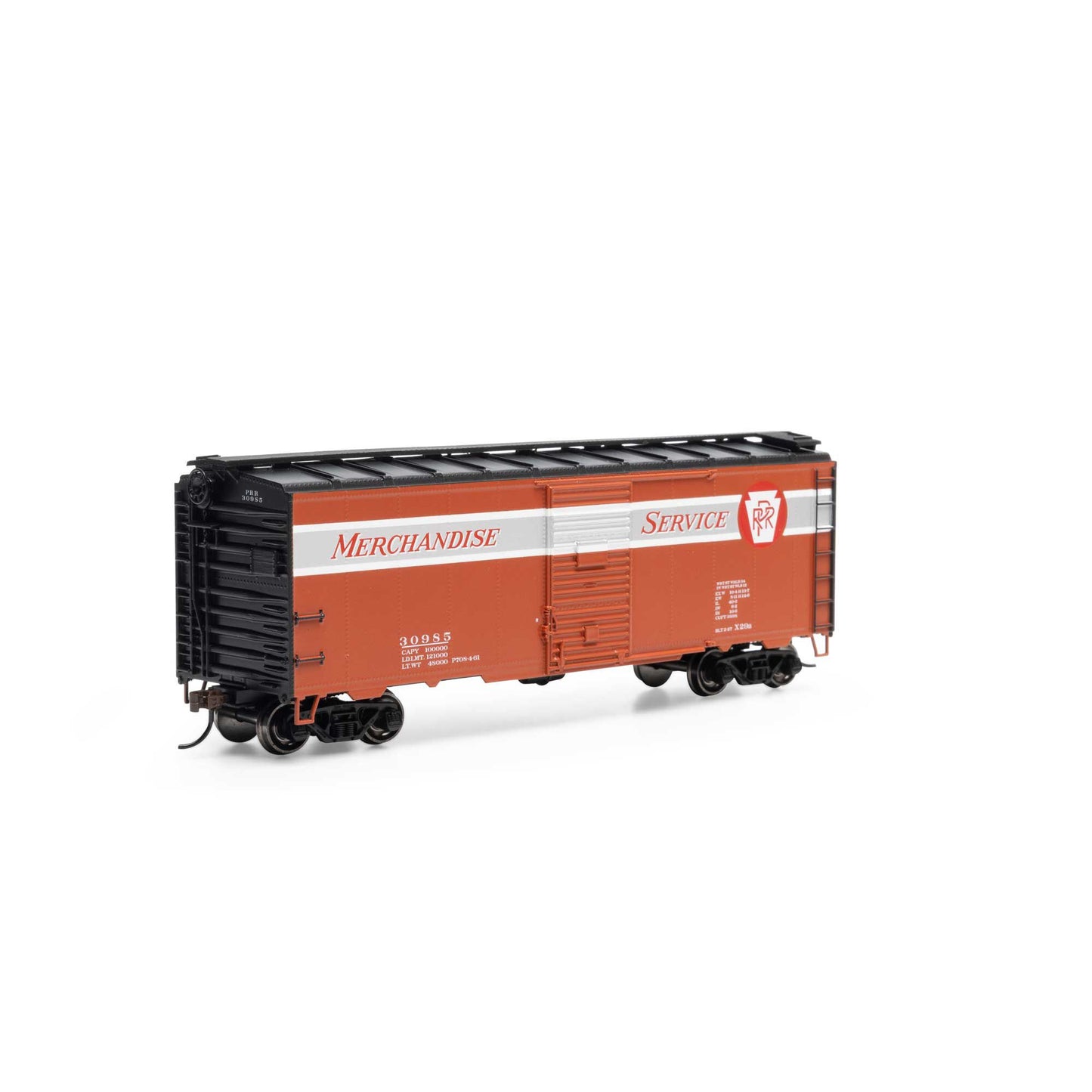 HO 40' Youngstown Door Box PRR #30985 Plastic Model (ATH75345)