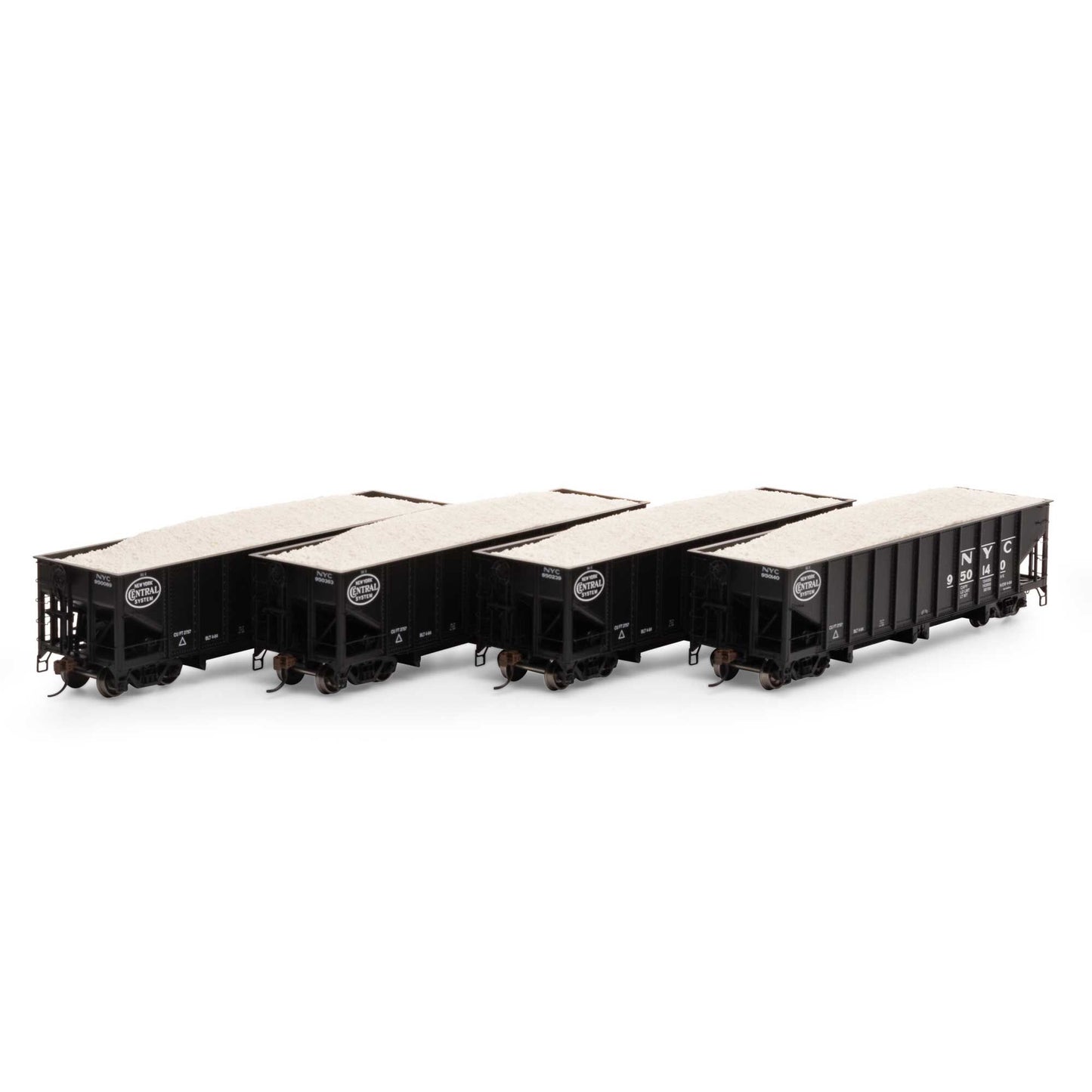 HO 40' Ribbed 3-Bay Ballast Hopper NYC #1 (ATH7643)