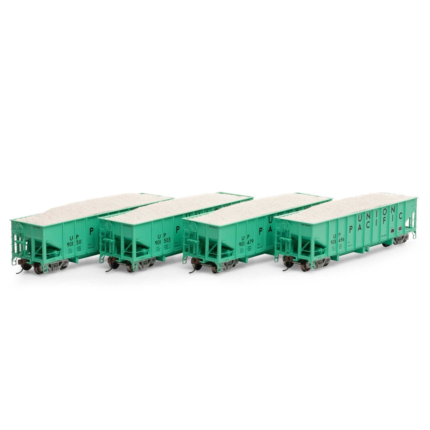 HO 40' Ribbed 3-Bay Ballast Hopper UP #1 (ATH7649)