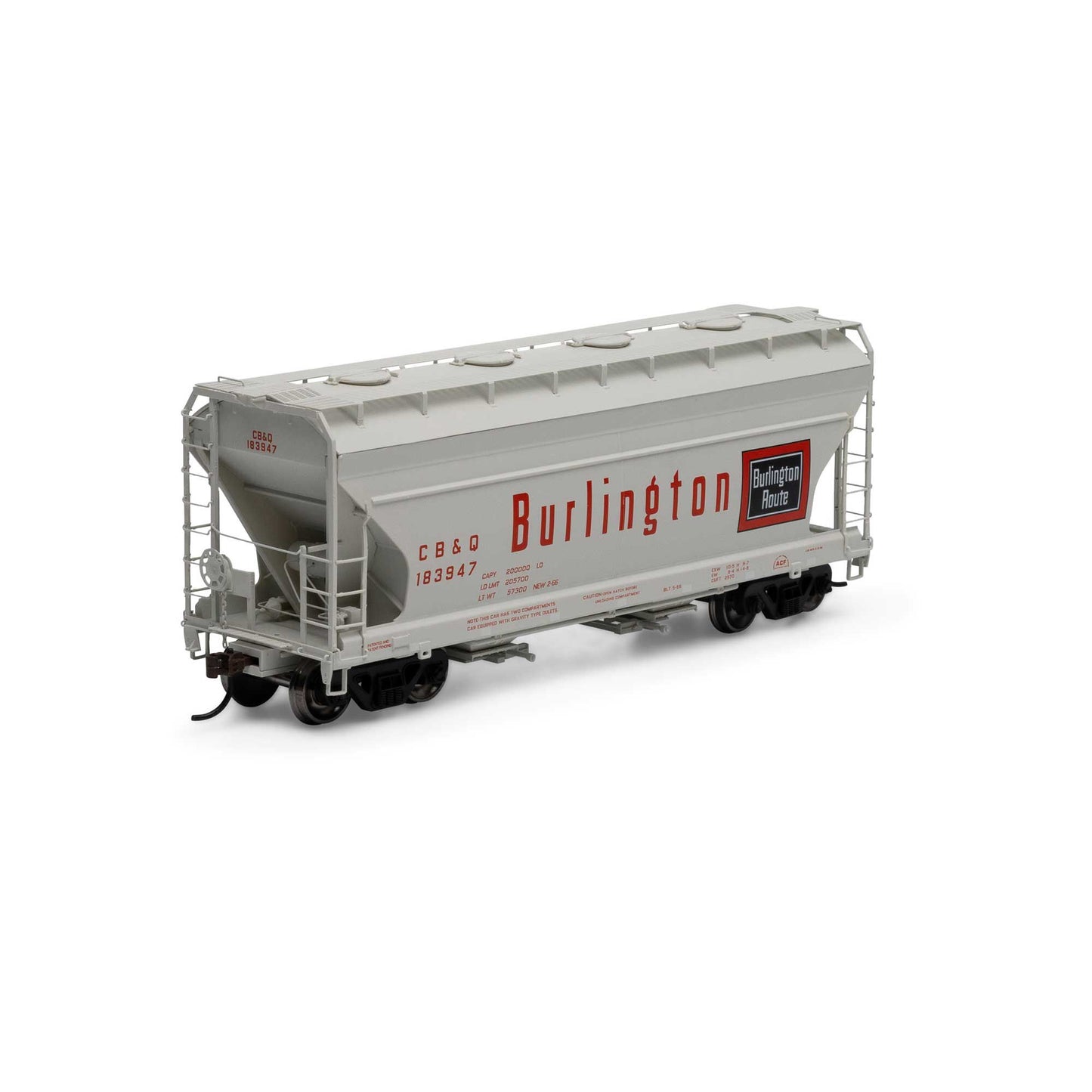 HO ACF 2970 Covered Hopper CB&Q #183947 (ATH81062)