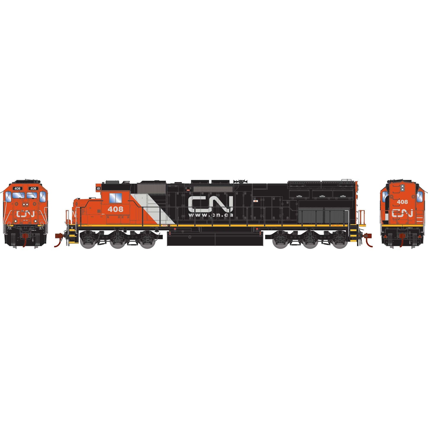 HO SD45T-2 Locomotive Canadian National #408 (ATH86877)