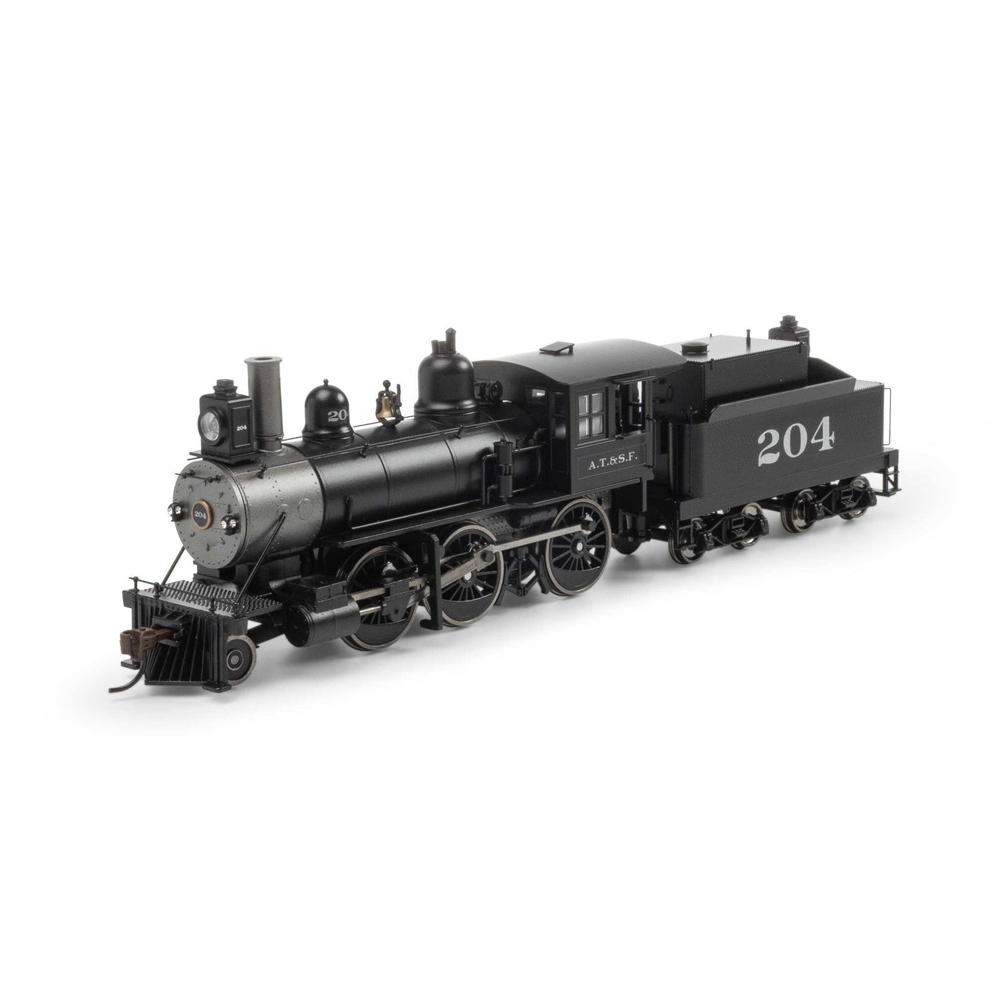 HO RTR Old Time 2-6-0 Mogul with DCC and Sound ATSF #204 (ATH87310)