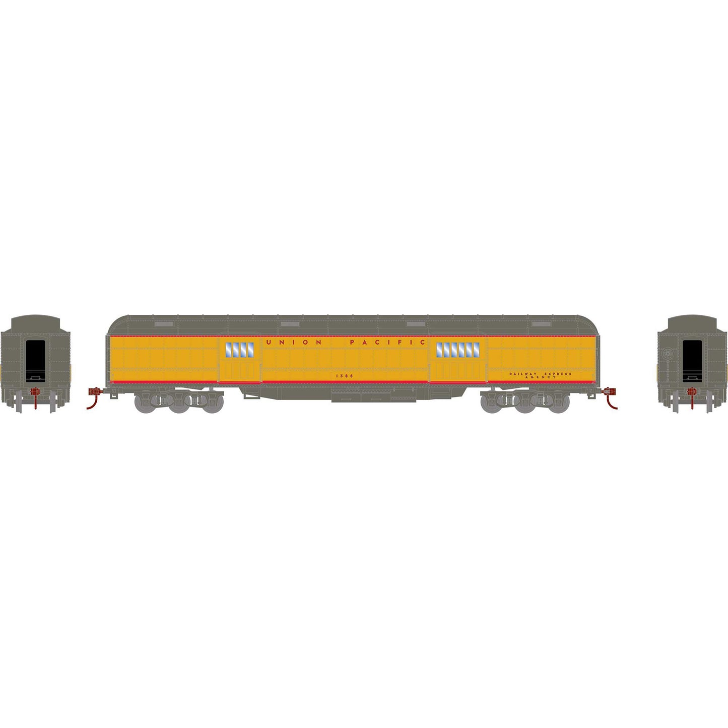 HO Heavyweight Baggage Union Pacific #1388 (ATH88211)