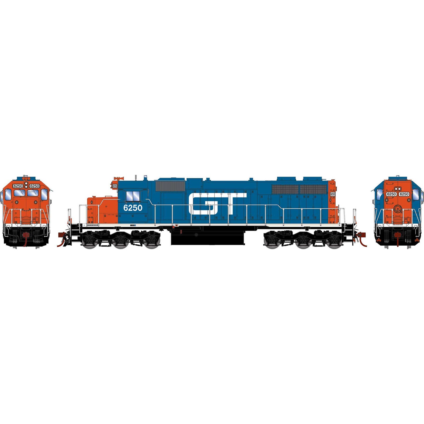 HO Ready to Run SD38 Locomotive GTW #6250 (ATH88635)