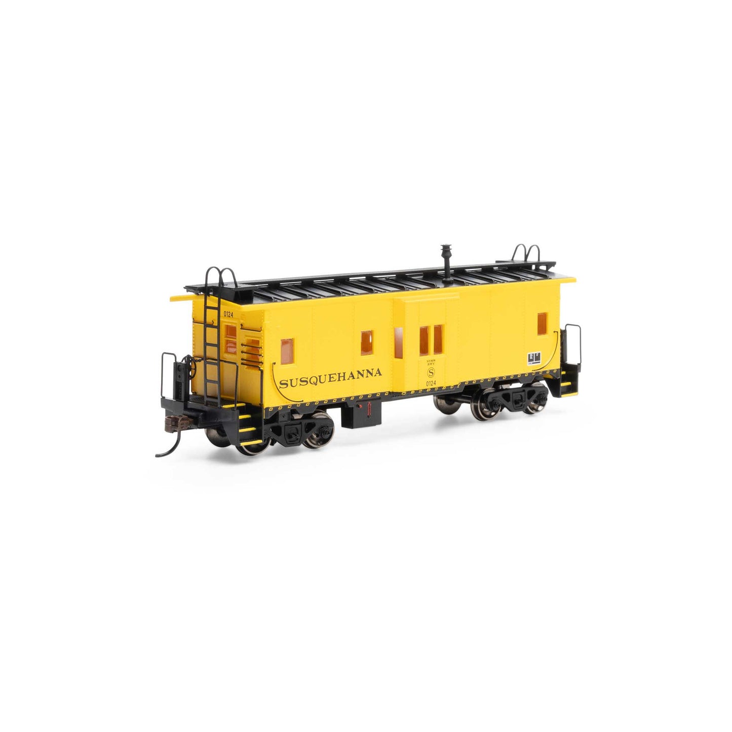 HO Bay Window Caboose NYS&W #0124 (ATH90338)