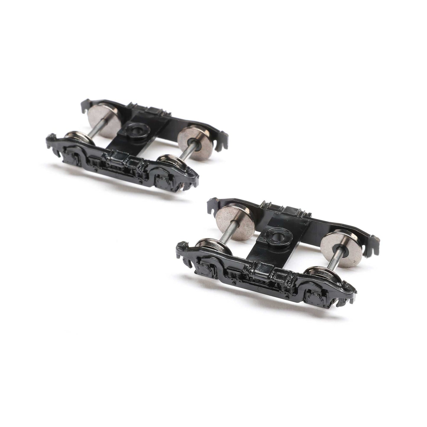 HO 4-Wheel Passenger Truck Black (2-Pack) (ATH90410)