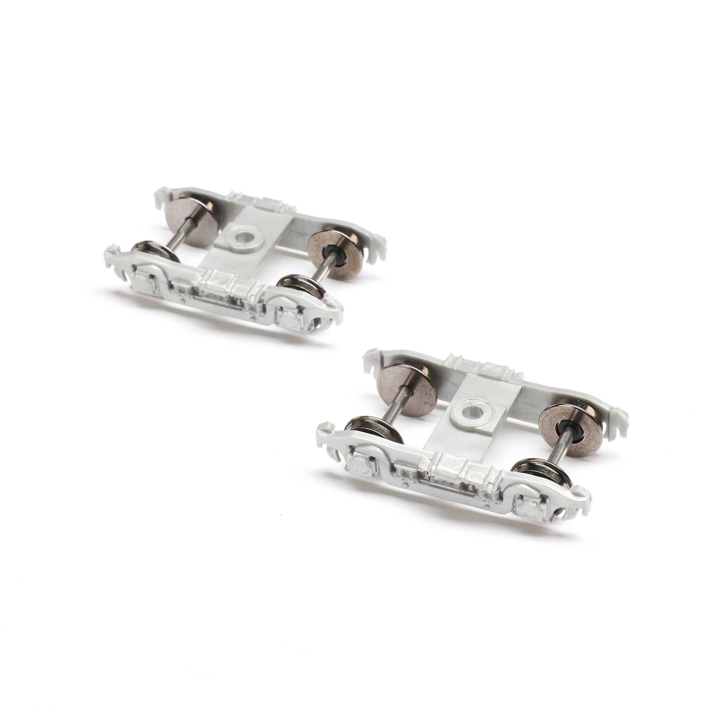 HO 36" Silver Metal 4-Wheel Passenger Truck Set (ATH90411)