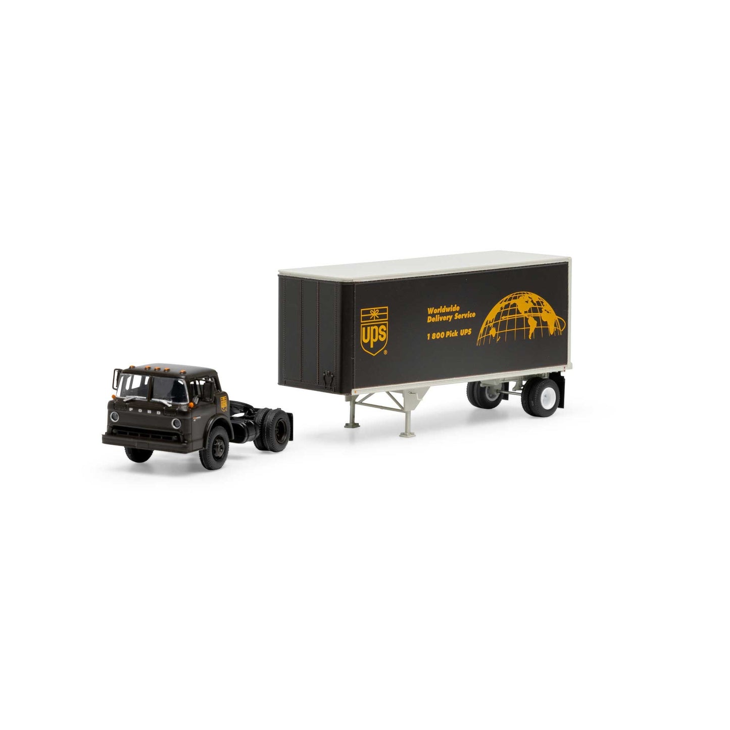 HO RTR Ford C/28' Trailer (UPS) (ATH90994)