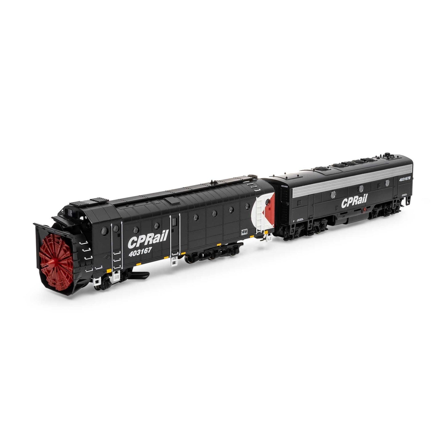 HO Rotary Snowplow and F7B Locomotive Set (ATH93825)