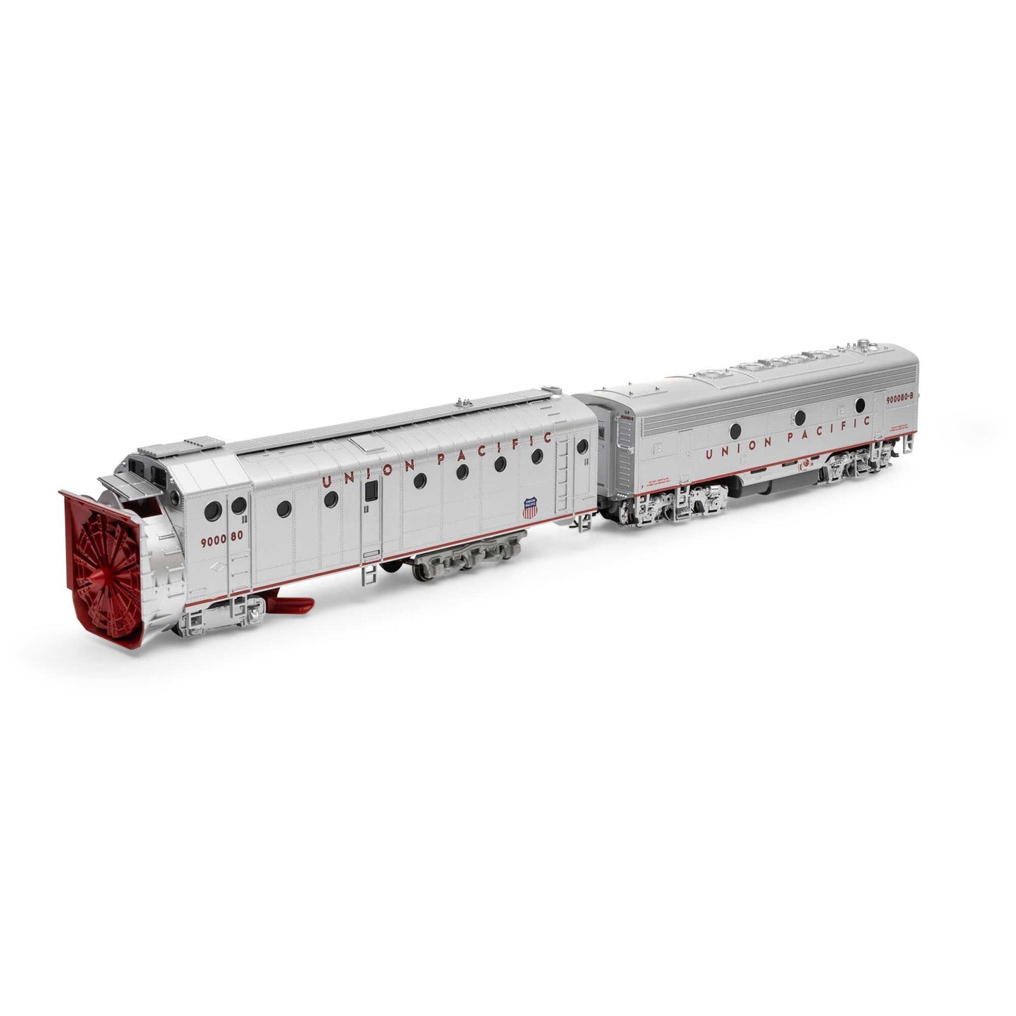 HO Rotary Snowplow and F7B Locomotive, UP #900080/#90080-B (ATH93828)