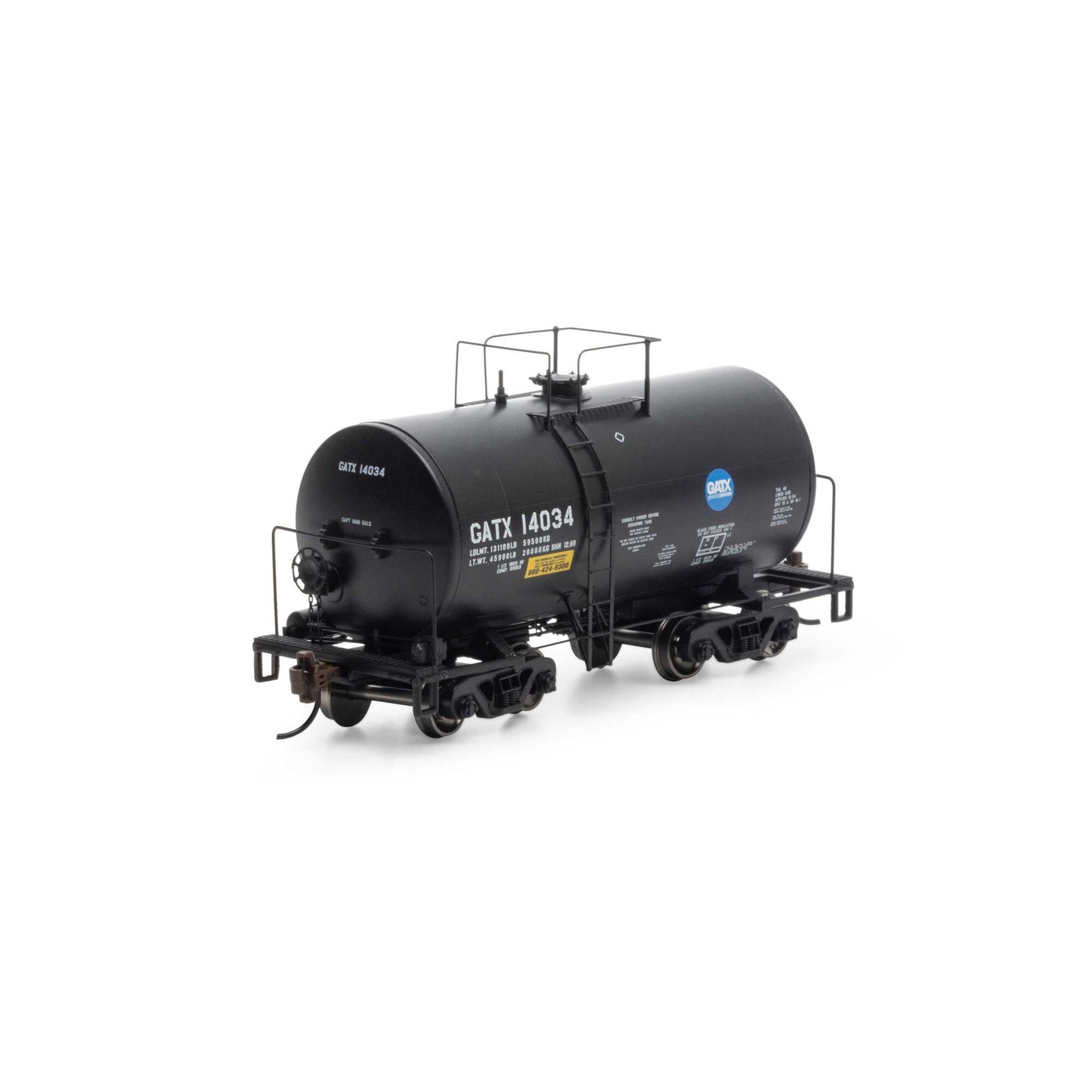 HO 30' NACC 8,000-Gallon Tank Car GATX #14034 (ATH97184)