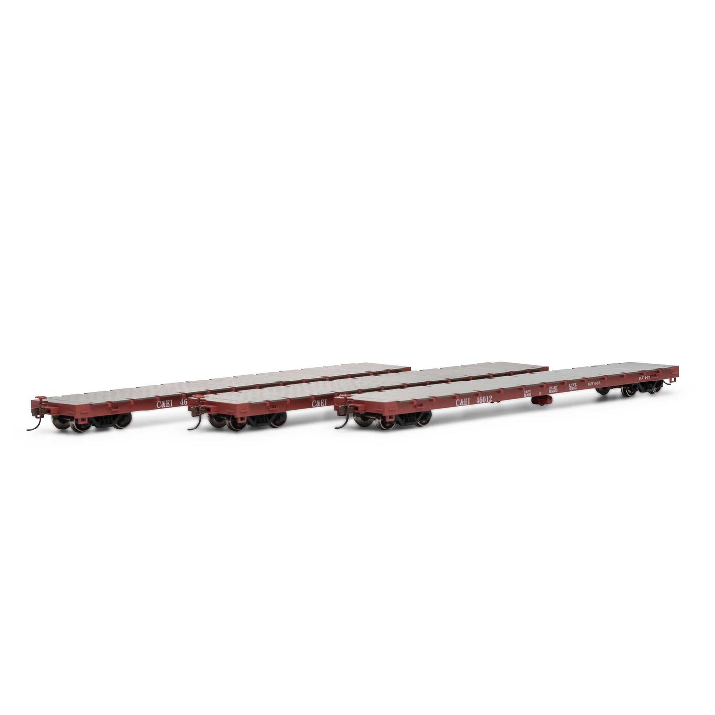 HO 60' Flatcar C&EI Plastic Model (ATH98082)