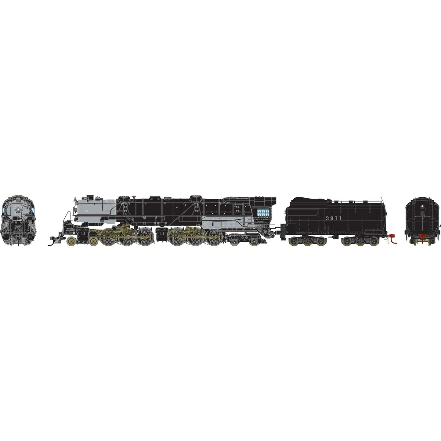 HO 4-6-6-4 CSA-1 Challenger Locomotive with Tsunami2 DCC and Sound (ATHG-1009)