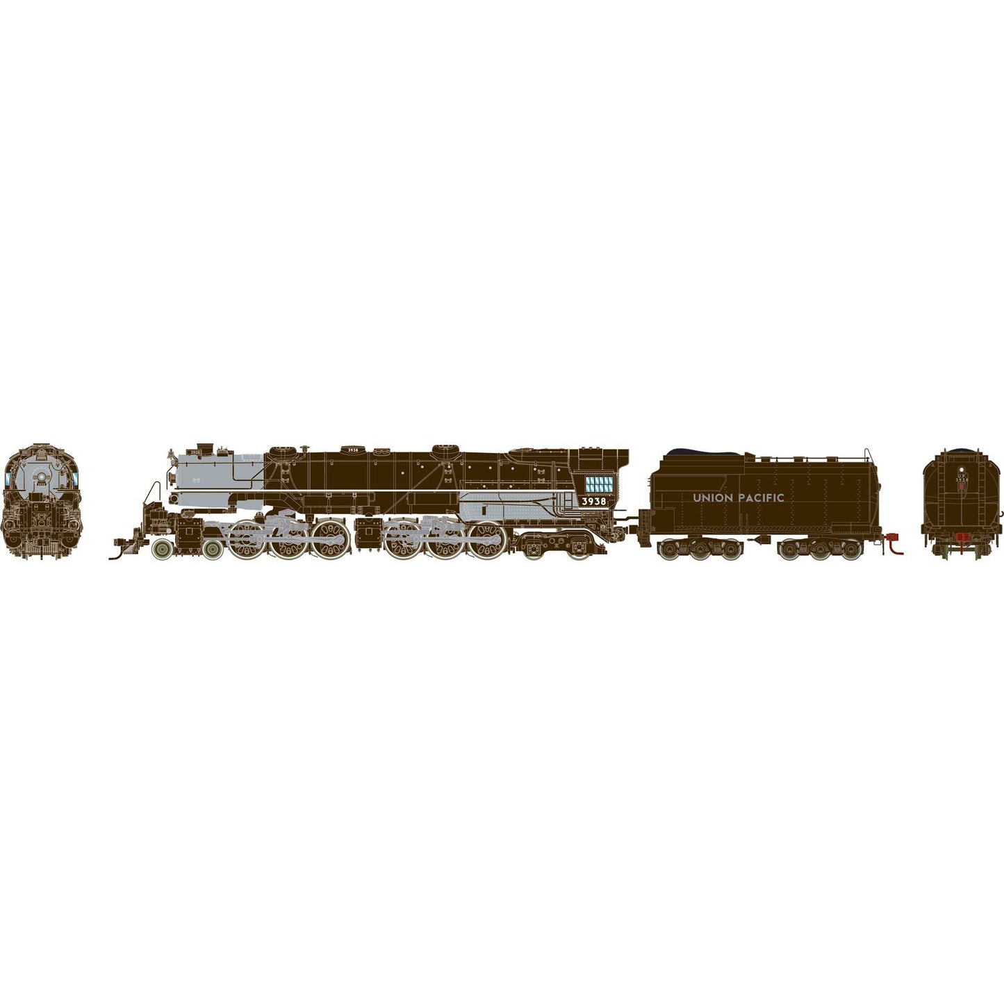 HO 4-6-6-4 CSA-2 Challenger Locomotive with Tsunami2 DCC & Sound (ATHG-1022)