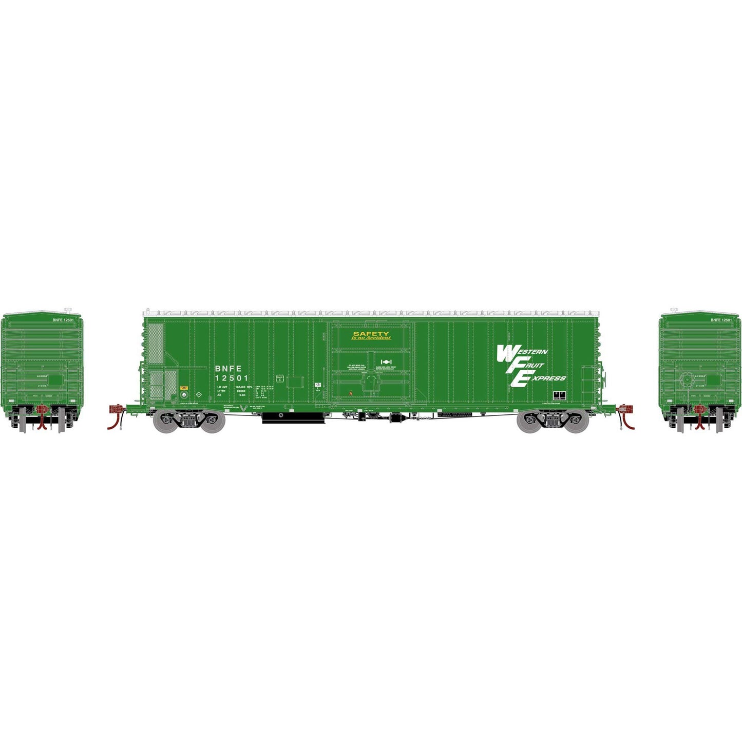 HO GEN 57' FGE Mechanical Reefer BNFE Green #12501 (ATHG-1110)