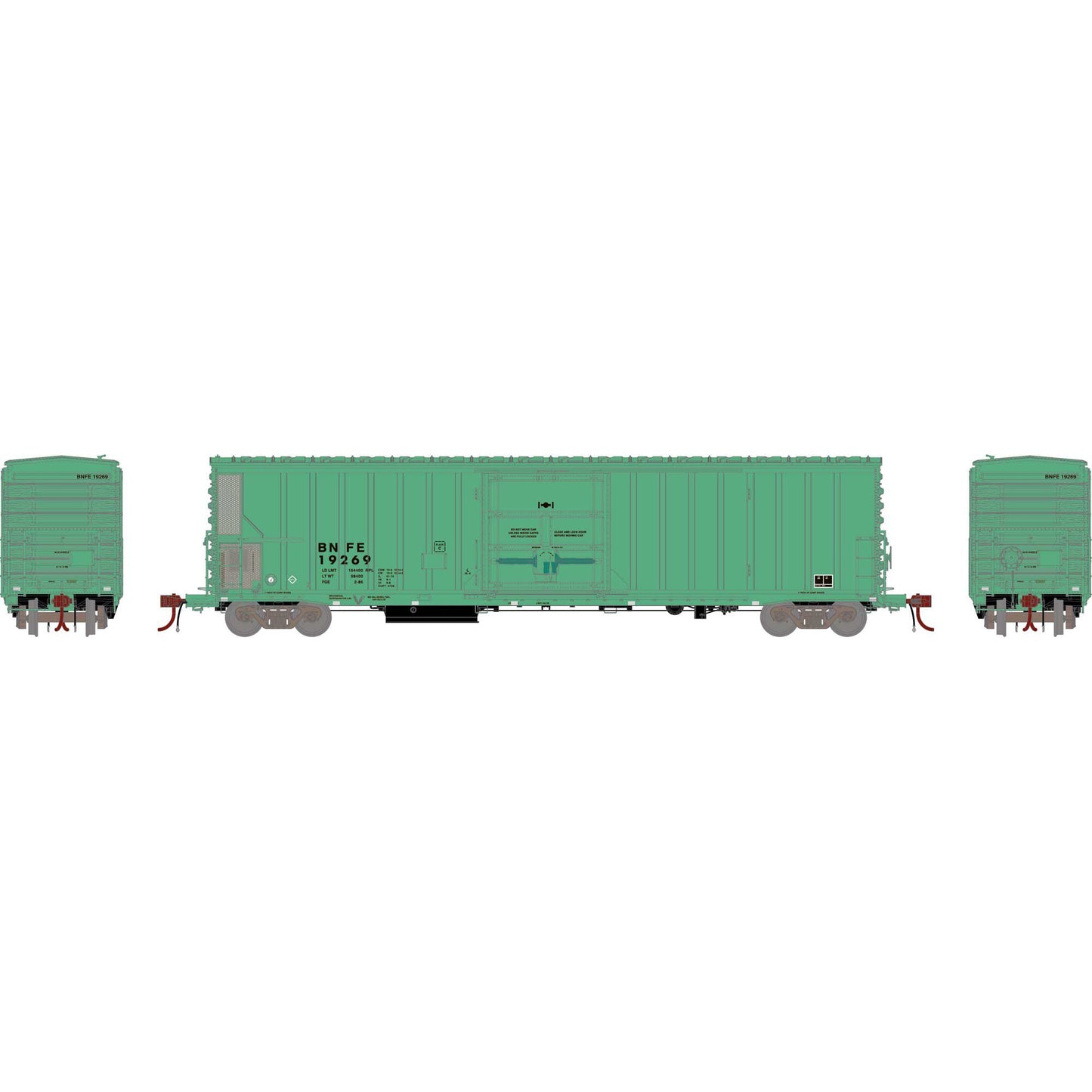 HO GEN 57' FGE Mechanical Reefer Primed For Grime Faded Green #19269 (ATHG-1111)