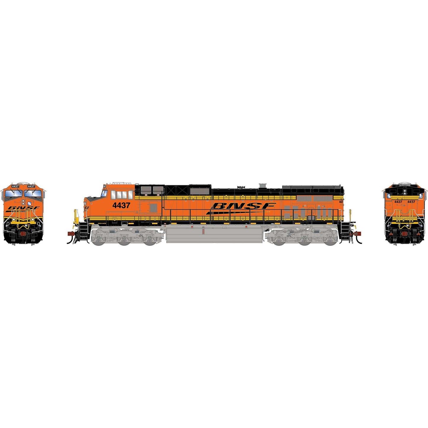 HO GE Dash 9-44CW Locomotive BNSF Wedge #4437 (ATHG-1203)
