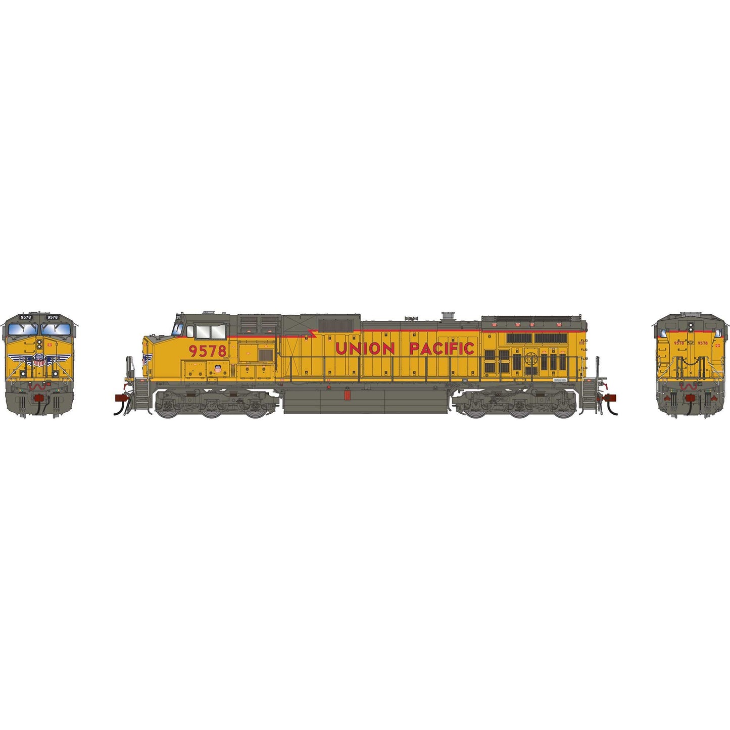 HO GE Dash 9-44CW Locomotive with DCC and Sound, UP #9573 (ATHG-1213)