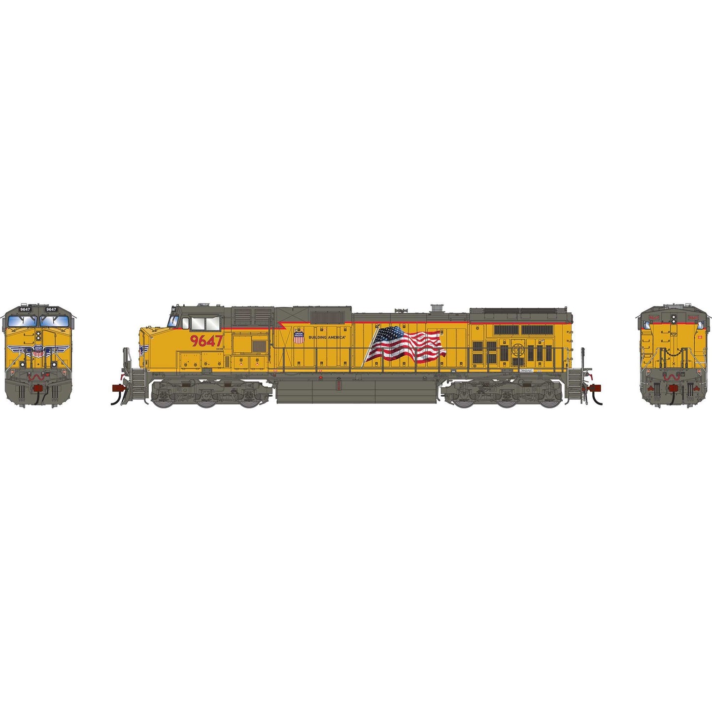 HO GE Dash 9-44CW Locomotive with DCC & Sound, UP #9647 (ATHG-1215)