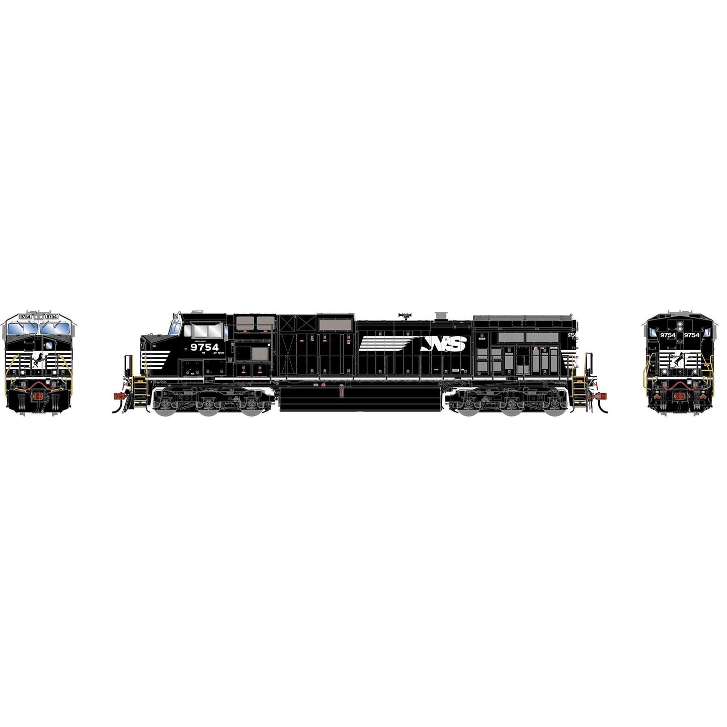 HO GE Dash 9-40CW Locomotive with DCC & Sound, NS #9754 (ATHG-1216)