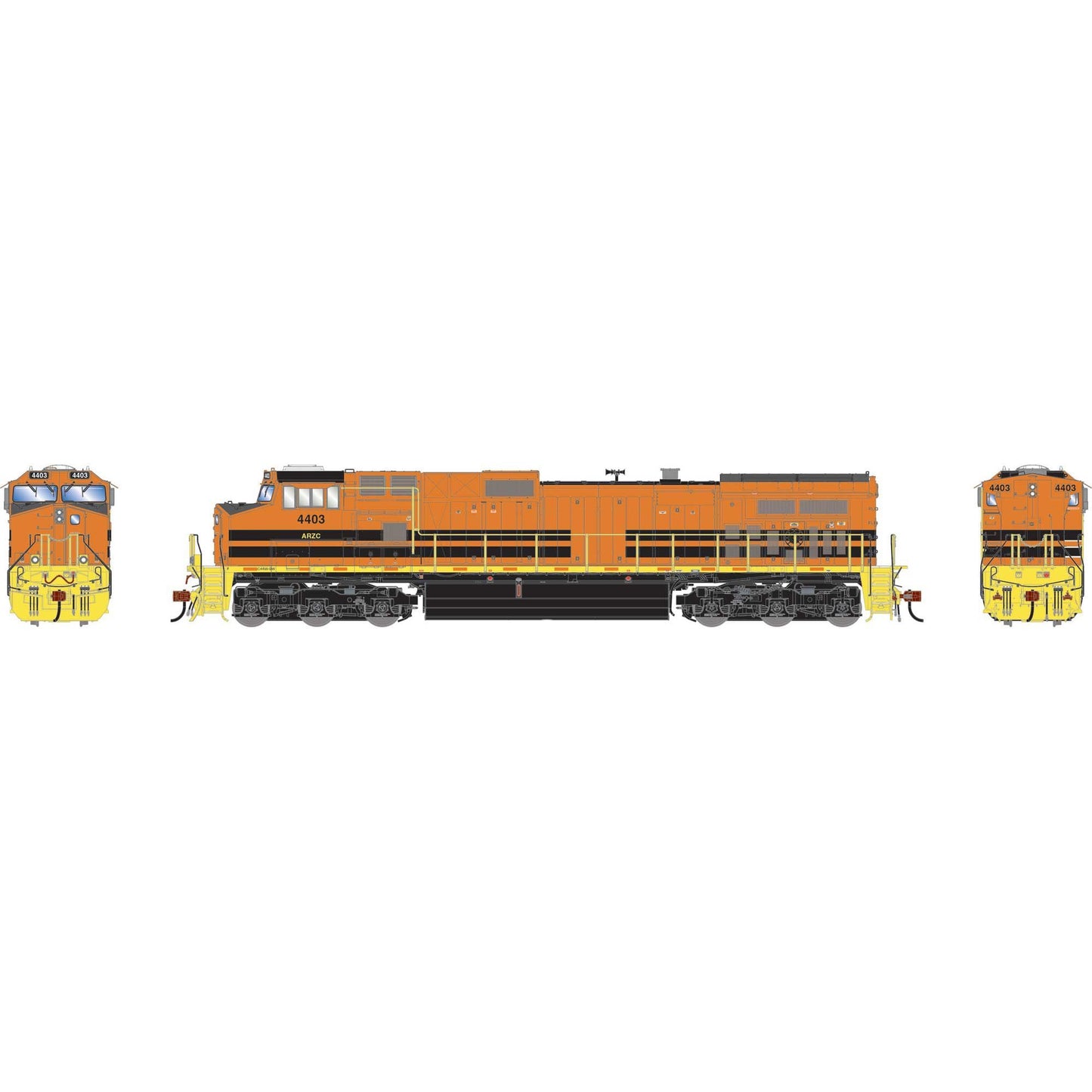 HO GE Dash 9-44CW Locomotive with DCC & Sound ARZC #4403 (ATHG-1232)