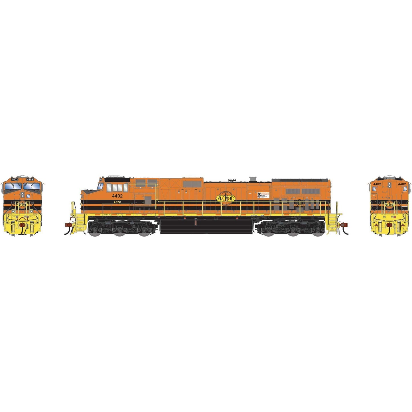 HO GE Dash 9-44CW Locomotive with ARZC and OLS Logo #4402 (ATHG-1300)