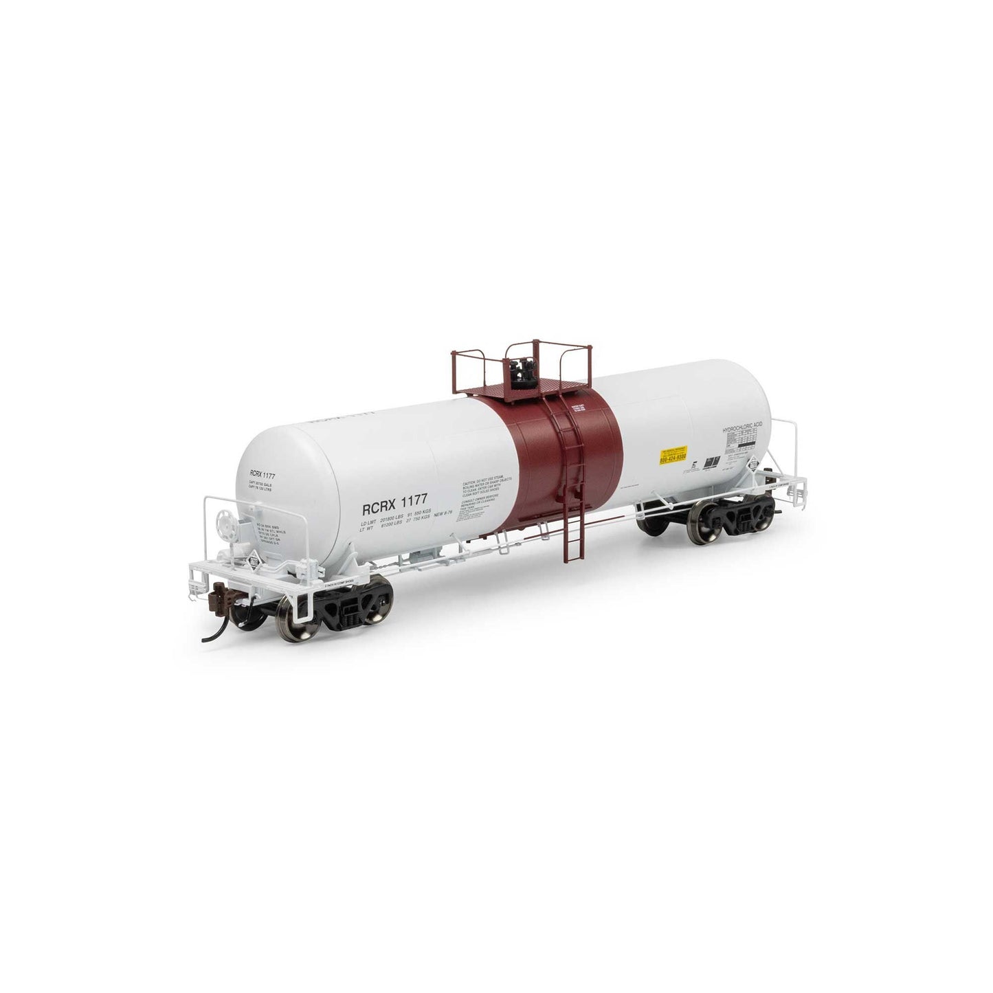 HO GATC 20K Gallon Tank Car RCRX White with Red Band #1177 (ATHG-1308)