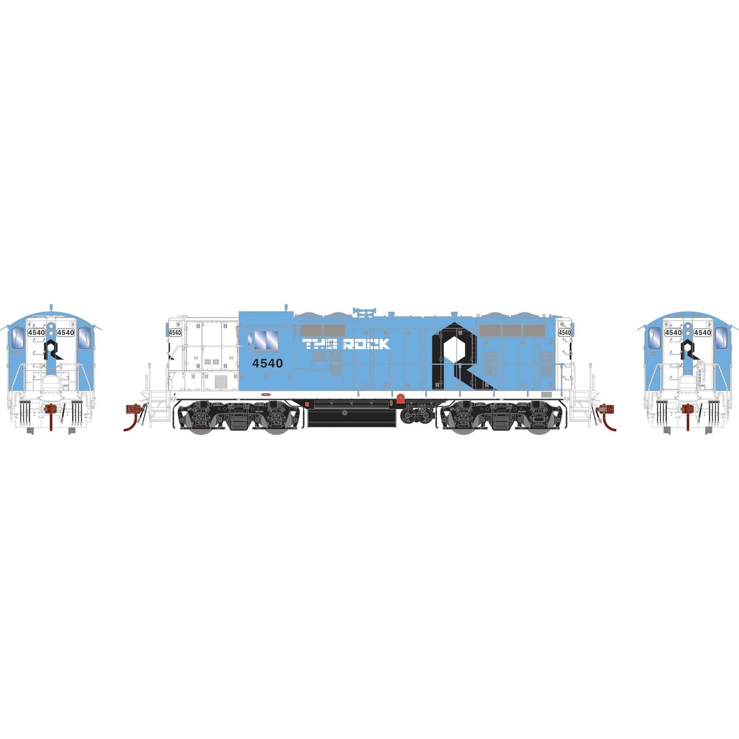HO GP7R Locomotive ROCK #4540 (ATHG-1346)