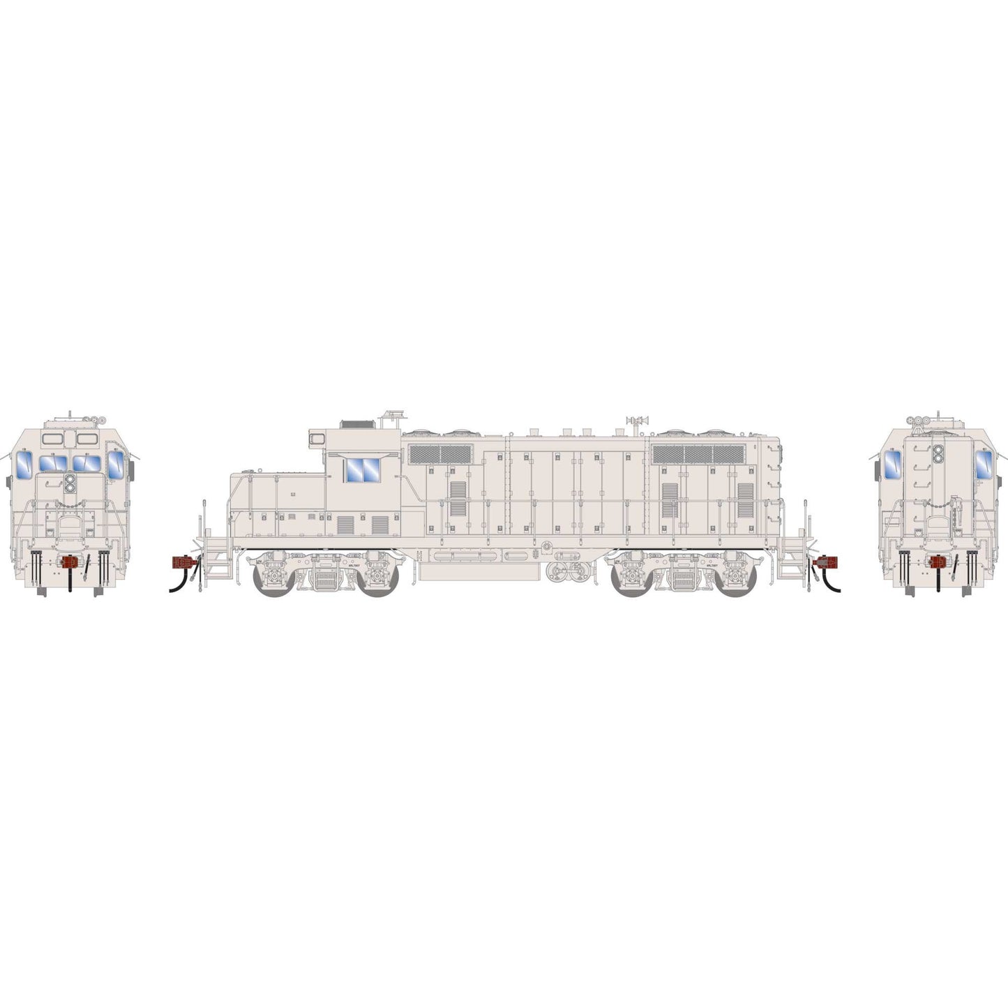 HO GP7u Locomotive Undecorated Model (ATHG-1490)