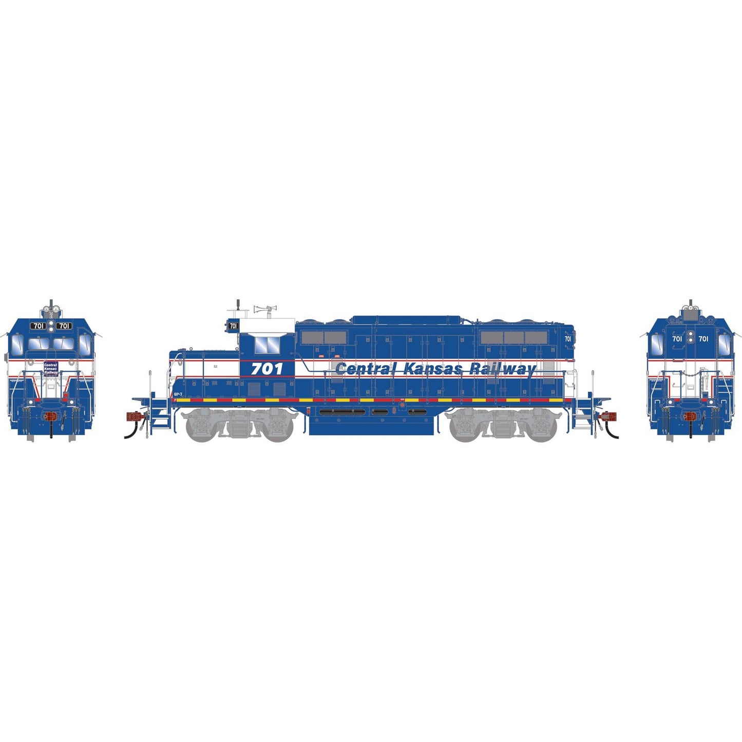 HO GP7u Locomotive with DCC and Sound, CKRY #701 (ATHG-1499)