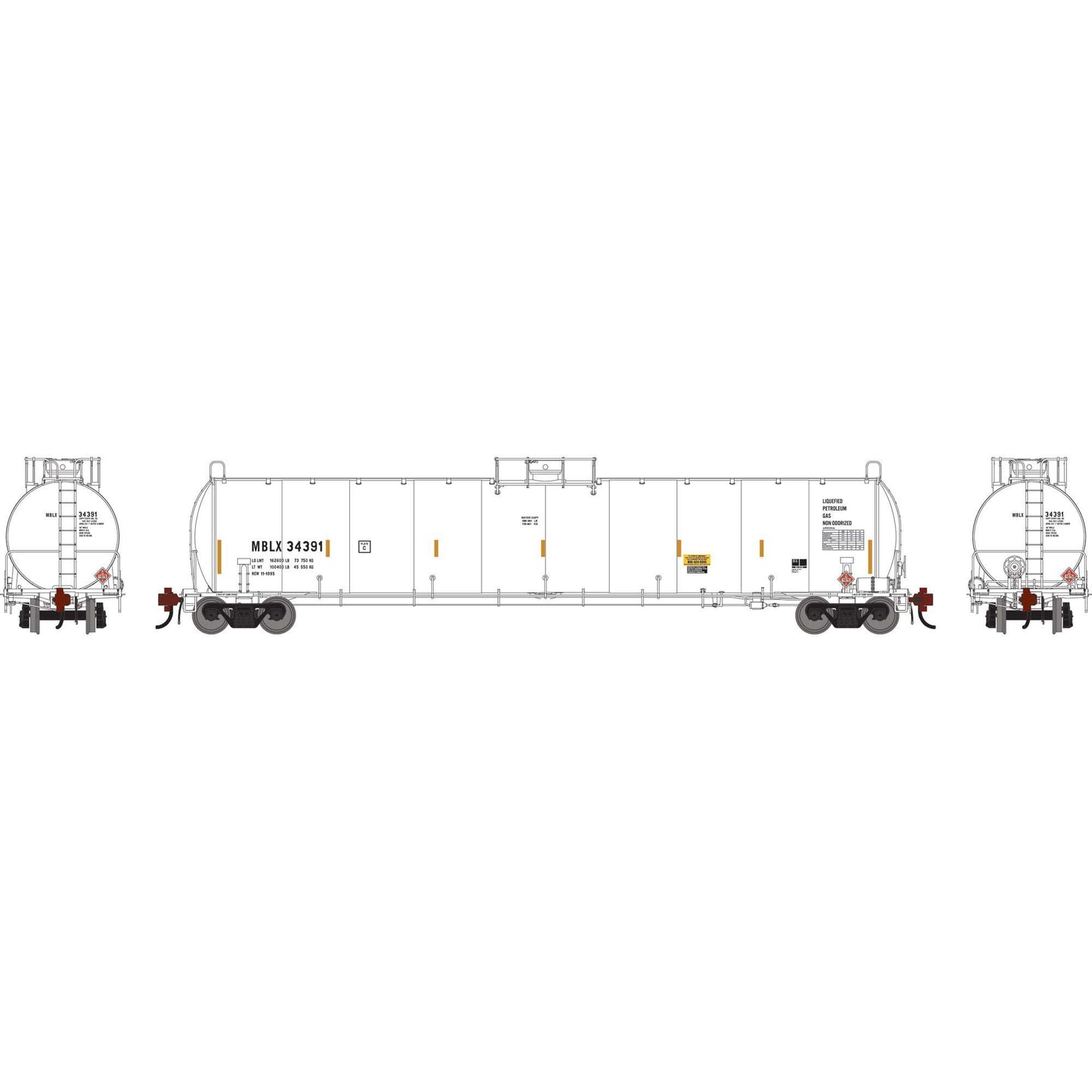 HO UTC 33K LPG Tank Car Early MBLX #34391 (ATHG-1507)