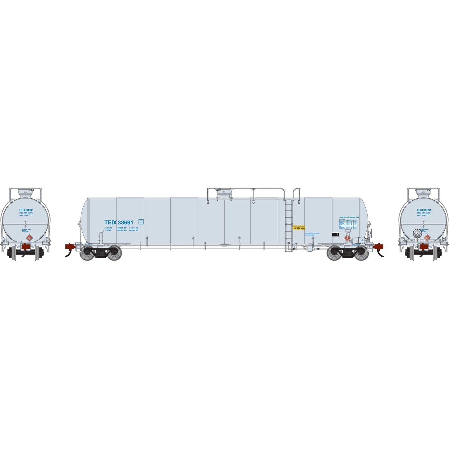 HO UTC 33K LPG Tank Car - Late, TEIX #33691 (ATHG-1509)