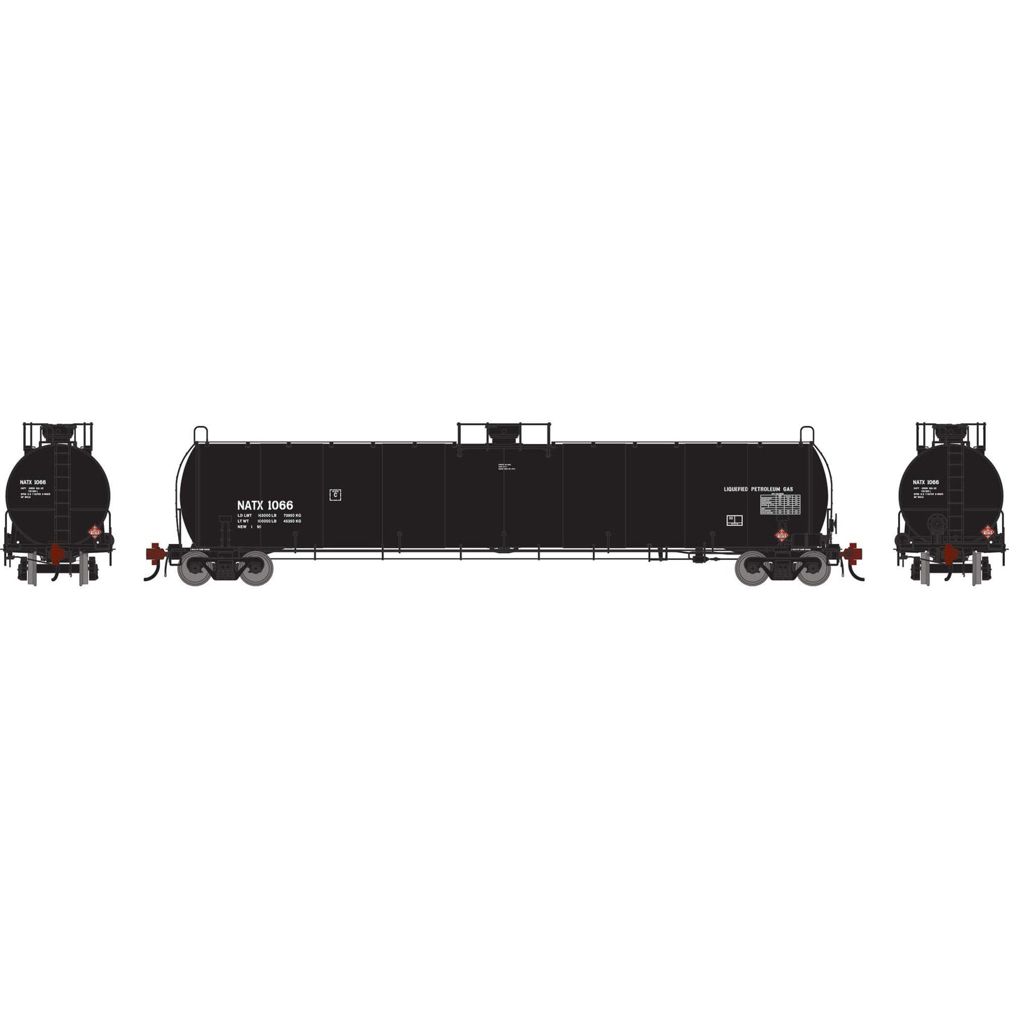HO UTC 33K LPG Tank Car Early NATX #1066 (ATHG-1514)