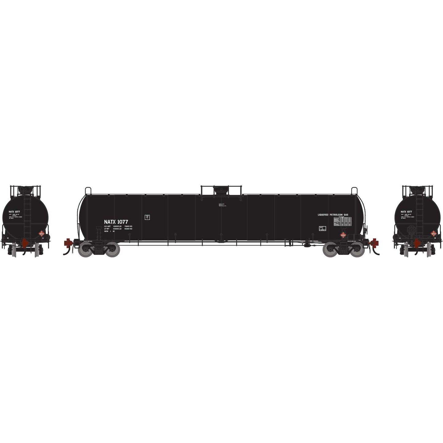 HO UTC 33K LPG Tank Car NATX #1077 (ATHG-1515)
