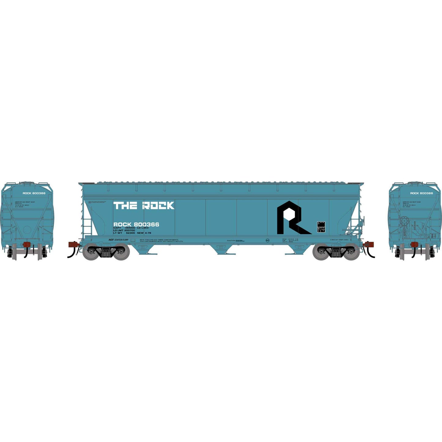 HO ACF4600 Covered Hopper Model (ATHG-1525)