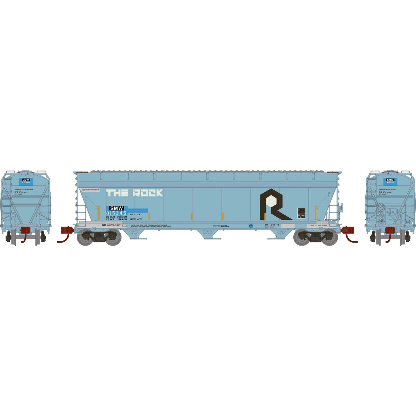 N ACF4600 Covered Hopper Primed For Grime Model (ATHG-1554)