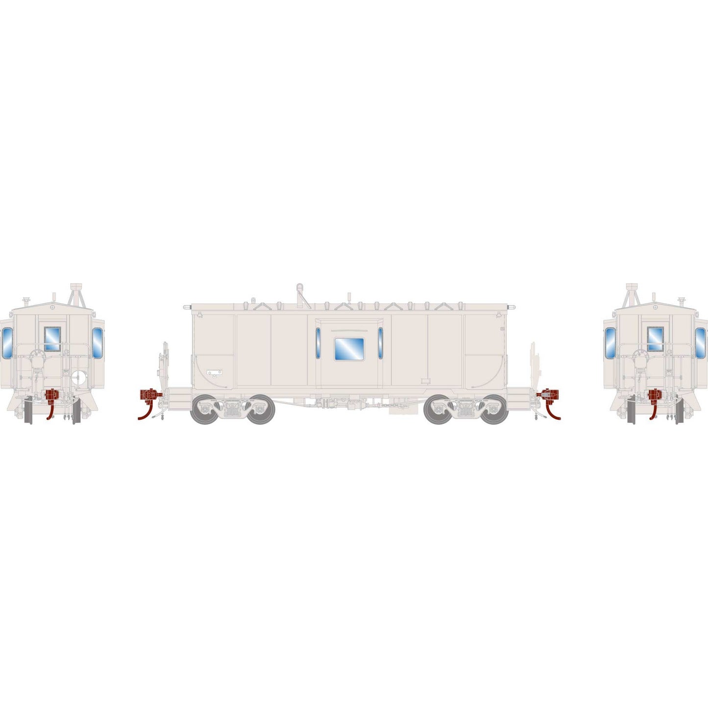 N ICC CA-11 Caboose Undecorated Snowbus (ATHG-1652)